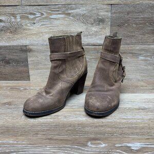 Very Volatile LA Milo BRown Leather Ankle Boots Women's Size 7.5